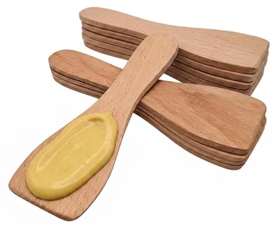Productafbeelding van 10 x Houten raclette spatels