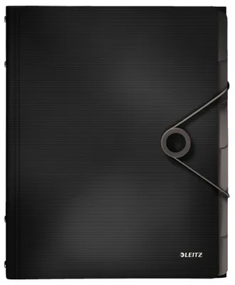 Produktbild von Leitz 45691095, Klappenordner, A4, Polypropylen (PP), Schwarz, 200 Blätter, 80 g/m²