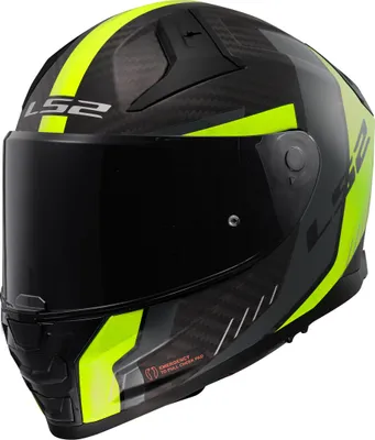Produktbild von LS2 FF811 Vector II Carbon Grid Helm, neon-gelb, XXS (51/52)