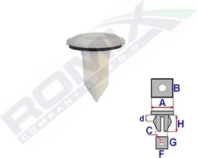Immagine prodotto di ROMIX supporto per paraurti ROM C70128