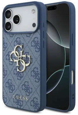 Productafbeelding van Telefoonschaal Guess 4G Big Logo voor iPhone 18 Pro Max / 17 Pro Max, blauw