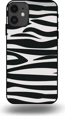 Produktbild von Smartphonica Handyhülle passend für iPhone 11 mit Zebradruck - TPU Rückseitenhülle mit Zebradruck Design - Schwarz Weiß