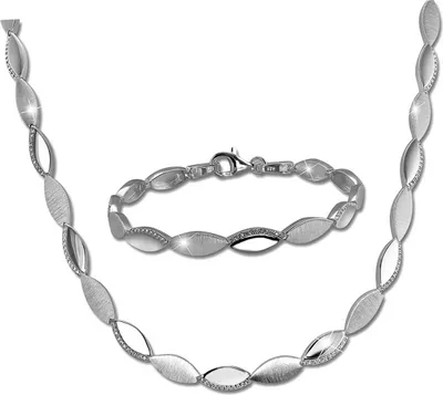 Produktbild von SilberDream Collier Armband Damen Sterling Silber Zirkonia Schmuck-Set D2SDS453W