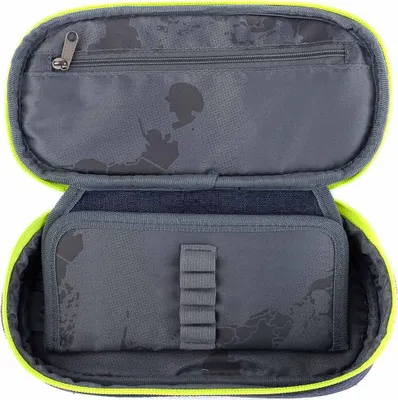 Produktbild von Franky 621-2 Effekt Pencilcase Schlampermäppchen dark blue/lime