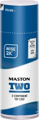 Produktbild von Maston 2K-Decklack – Rostschutz – Hochglanz – Enzianblau (RAL 5010) – Sprühlack – 400 ml
