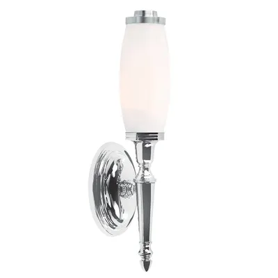 Produktbild von Elstead Dryden LED Wandleuchte G9 40cm Poliertes Chrom IP44