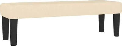 Immagine prodotto di vidaXL Panca crema 100x30x30 cm tessuto