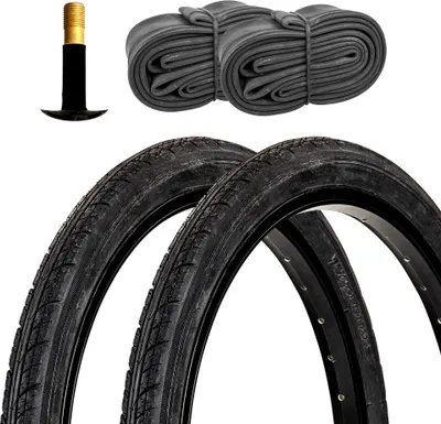 Image de Pneus de vélo Meghna City Trekking Tour 2, 20 x 1,75", noirs, avec 2 chambres à air AV