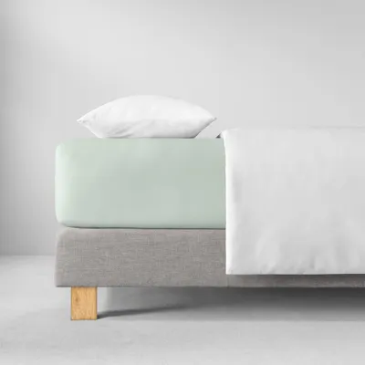 Produktbild von Estella Jersey-Stretch Spannbetttuch Farbe jade Größe 100x200 cm