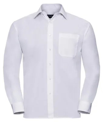 Image de Chemise à manches longues pour homme Russell Collection FK748 (18) (blanc)