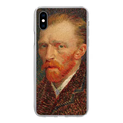 Produktbild von MuchoWow® Handyhülle Schutzhülle Hülle für iPhone Xs Selbstporträt - Vincent van Gogh Silikon Softcase Handy Hülle - Handytasche