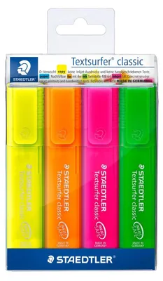 Immagine prodotto di Evidenziatori Textsurfer 4 colori Neon Staedtler
