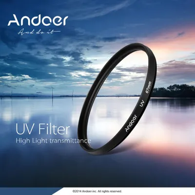 Produktbild von Andoer 82 mm UV-Ultraviolett-Filter-Objektivschutz für Canon Nikon DSLR-Kamera