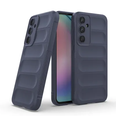 Produktbild von Handy Hülle für Samsung Galaxy A55 5G Grip Case Cover Schutzhülle Softgrip Farbe: Dunkelblau