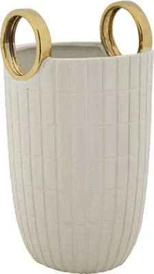 Produktbild von Mauro Ferretti Shopping Vase Ø 18x25 cm Weißgold