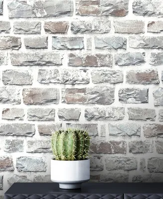 Produktbild von NEWROOM Tapete Grau Vliestapete Mauer - Ziegelstein Modern Grau Grau Stein Backstein Loft Mauerwerk