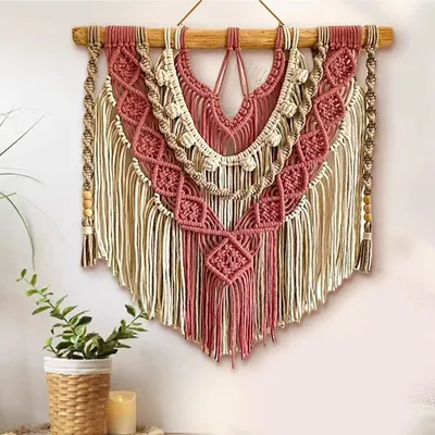 Obrázek produktu pro Dekorace na zeď ve stylu macramé, pro bohémskou atmosféru