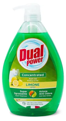 Produktbild von Dual Power Geschirrspülmittel 1l Zitrone