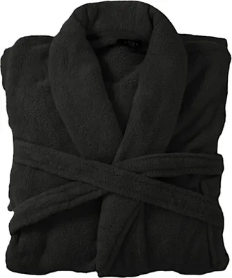 schwarze Bademantel