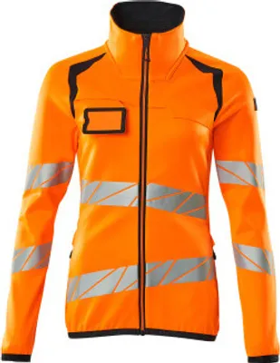 Produktbild von Mascot Fleecepullover mit Reißverschluss Accelerate Safe 19153, Farbe:hi-vis orange/schwarzblau, Größe:5XL