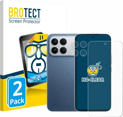 Produktbild von 2x Für Xiaomi Poco F8 Ultra (Display+Kamera) Schutzfolie BROTECT Displayschutz Display Schutz Folie Klar Transparent