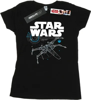 Produktbild von Star Wars - "The Last Jedi X-Wing" T-Shirt für Damen BI42517 (XXL) (Schwarz)