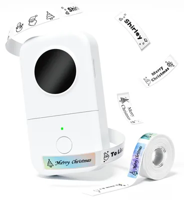 Bluetooth-Etikettendrucker, Mini, thermisch, inkl. 1 Rolle Papier