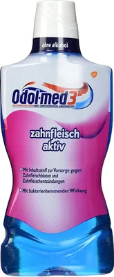 Produktbild von Odol med 3 Zahnfleisch aktiv antibakterielle Mundspülung 500ml