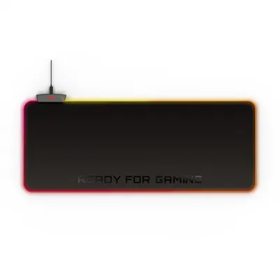 Produktbild von Energy Sistem ESG P5 RGB Gaming-Mauspad, 800 x 300 x 4 mm, XL-Größe; LED-Farben: RGB-LEDs mit 5 Lichteffekten; Anschluss: USB-Kabel; Stromanschluss: microUSB; 1 USB-2.0-Port; Berührungssteuerung; Stit