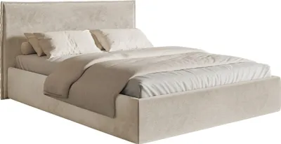 Produktbild von Selsey Softie Slim – Polsterbett 180×200 mit Bettkasten und Lattenrost, Velours, beige