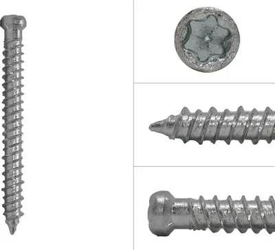 Immagine prodotto di Viti per finestre a testa cilindrica piccola TX30 zincate 7,5 x 72 mm - 100 pezzi