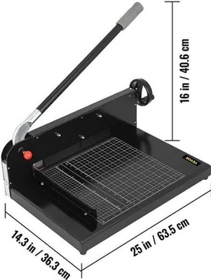 Immagine prodotto di Taglierina manuale per carta formato A4, con struttura in acciaio robusta