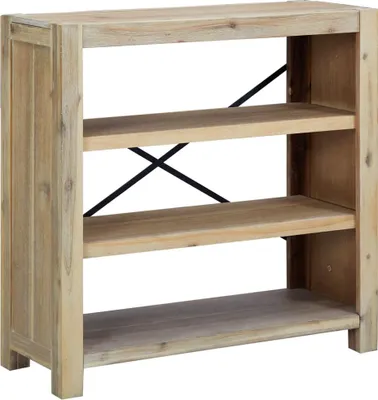 Produktbild von vidaXL Bücherregal 3 Böden 80x30x80 cm Massivholz Akazie