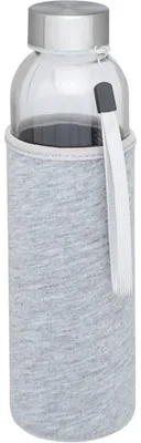 Produktbild von Glaswasserflasche/Trinkflasche - Hulle grau - 500 ml - Bidon