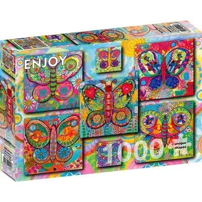 Produktbild von Puzzle mit 1000 Teilen Enjoy – Schmetterlinge