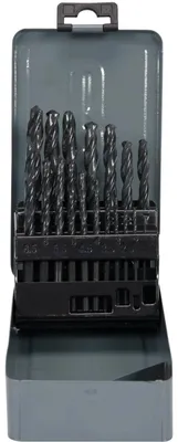 Produktbild von Metall Spiralbohrersatz 19 Stück HSS HSS-Schnellstahl Bohrer DIN 338