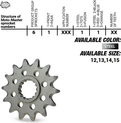Produktbild von Vorderes Ritzel 2141 13 Für Kawasaki Kxf 450 '06-'20, Klx 450R '07-'20(Jtf1565.13) (214113) (56513)Yfz 450 '04-'13