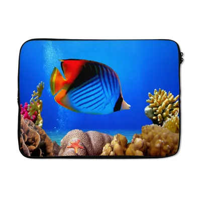 Produktbild von MuchoWow® Laptop Hülle 14 ZollÄgypten - Fische - Korallen Laptoptasche - Laptoptasche - Stoßsicher - Schutzhaube