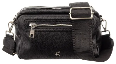 Produktbild von Prato S022-G Umhängetasche Damen Herren kompakt mit 2 Hauptfächern black