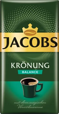 Produktbild von Jacobs Krönung Balance Gemahlen, gemahlener Röstkaffee, Filterkaffee, Kaffee, 12 x 500 g