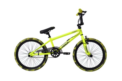 Produktbild von Famanu BMX Freestyle Fahrrad 360 Grad drehbar - 20 Zoll - Gelb/Schwarz
