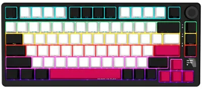 Image de Lorgar LORGAR KBP7075W, Wireless 75% Mechanical Gaming Keyboard Pro, Black/red, EN layout