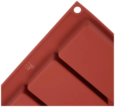 Obrázok produktu pre Silikomart 26.110.00.0060 SF110, forma na pečenie, obdĺžniková, 7 priehlbín, silikón, terakota