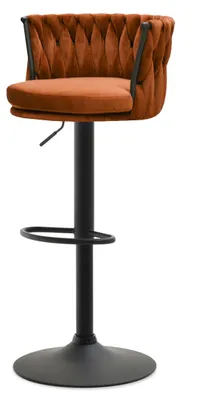 Obrázek produktu pro Designová barová židle KRISMAR - měděná / černá