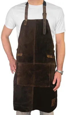 Produktbild von Leder Schurz 100% Buffalo 84x62cm Braun Professionell