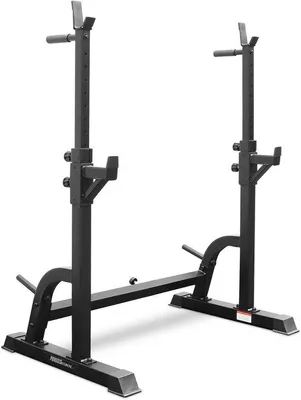 Produktbild von Verstellbares Squat-Rack für das Heimfitnessstudio – Multifunktionales Hantelgestell mit Klimmzugstange und Stauraum für Gewichte