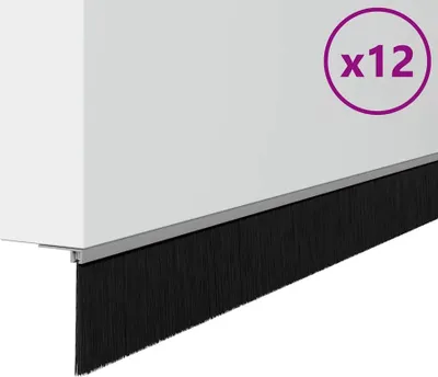 Immagine prodotto di Spazzole per porte a vite 12 pcs Argento 100 cm