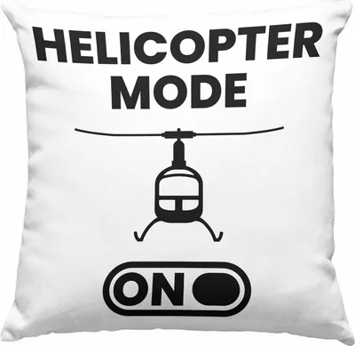 Produktbild von Trendation - Helikopter Pilot Geschenk Jungs Jungen Geschenkidee Helikopter Modell Geschenke Deko-Kissen mit Füllung 40x40 (Grün)