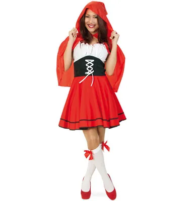 Produktbild von Kostüm Rotkäppchen Kleid mit Cape Red Riding Hood Märchenkostüm (40)