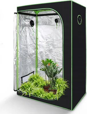 Immagine prodotto di Hebitod Tenda per piante Tenda per serra Box Giardino Coltivazione di ortaggi e piante aromatiche Cabinet Indoor 120 x 60 x 180 cm Fiori Piccoli Pomodori